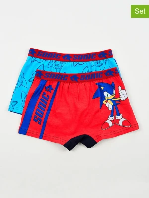 Sonic Bokserki (2 pary) w kolorze błękitno-czerwonym rozmiar: 110 / 116