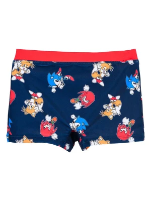 Sonic Kąpielówki "Sonic Classic" w kolorze granatowym ze wzorem rozmiar: 140
