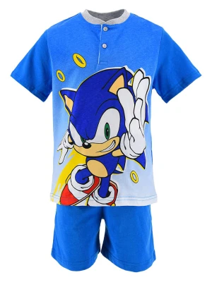 Sonic Piżama "Sonic" w kolorze niebieskim rozmiar: 122