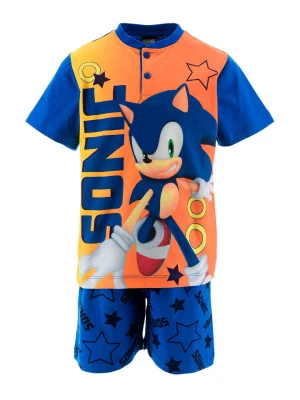 Sonic Piżama "Sonic" w kolorze niebiesko-pomarańczowym rozmiar: 104