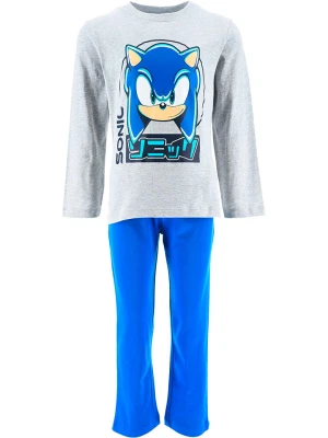 Sonic Piżama "Sonic" w kolorze niebiesko-szarym rozmiar: 98