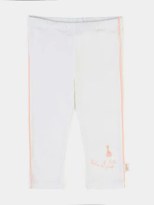 Sophie la Girafe Legginsy w kolorze białym rozmiar: 86