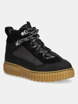 Sorel botki ONA AVE PEAK BOOT WP damskie kolor czarny na płaskim obcasie lekko ocieplone 2138441010