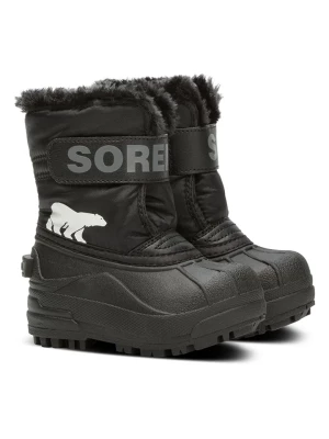 Sorel Botki zimowe "Snow Commander" w kolorze czarnym rozmiar: 24