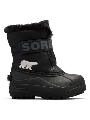 Sorel Botki zimowe "Snow Commander" w kolorze czarnym rozmiar: 30