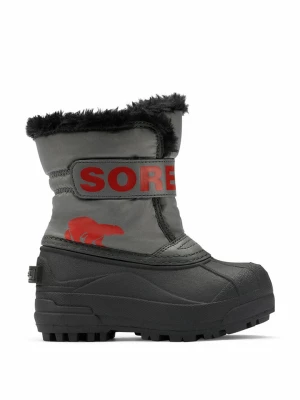 Sorel Botki zimowe "Snow Commander" w kolorze szaro-czarnym rozmiar: 24