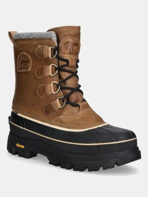 Sorel buty skórzane CARIBOU HORIZON GTX męskie kolor brązowy 2138661263