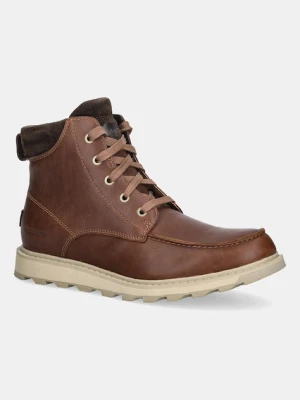 Sorel buty zamszowe MADSON II MOC TOE WP męskie kolor brązowy 1915021243