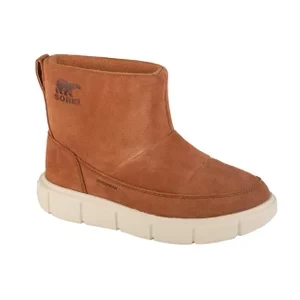 Sorel Explorer III Slip-on WP 2077971242, Damskie, Brązowe, buty zimowe, skóra zamszowa, rozmiar: 36