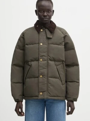 Sorel kurtka puchowa Sorel x Barbour OS Transport Wax Puffer kolor zielony zimowa A100153733