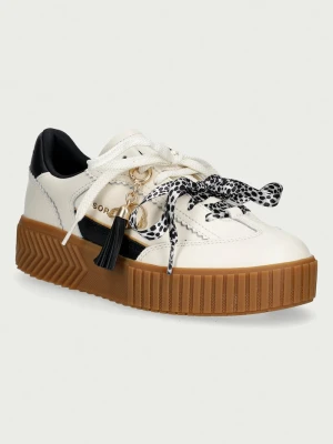 Sorel ONA AVE CHARM sneakersy damskie skórzane beżowy