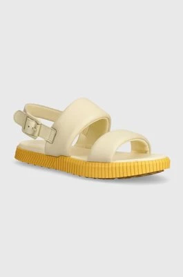 Sorel sandały skórzane ONA STREETWORKS GO-TO FL damskie kolor beżowy 2070231292