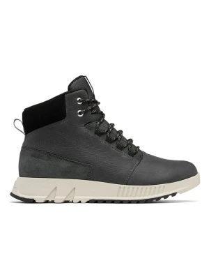 Sorel Skórzane botki zimowe "Mac Hill Lite Mid Plus" w kolorze szarym rozmiar: 43