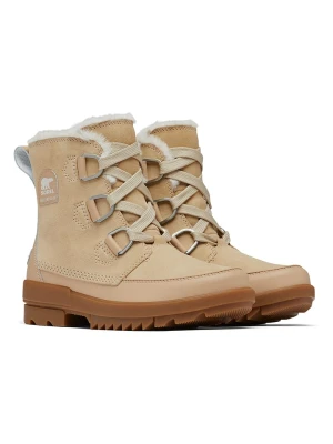 Sorel Skórzane botki zimowe "Torino II" w kolorze beżowym rozmiar: 38,5