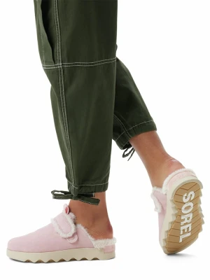 Sorel Skórzane chodaki "Viibe" w kolorze jasnoróżowym rozmiar: 36