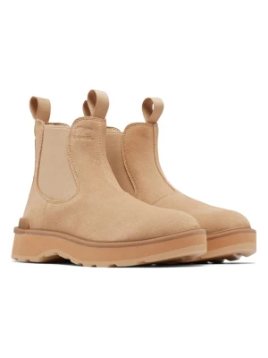 Sorel Skórzane sztyblety "Hi-Line" w kolorze beżowym rozmiar: 37,5