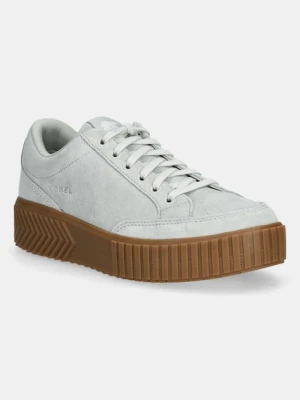 Sorel sneakersy zamszowe ONA AVE LOW SNEAKER damskie kolor turkusowy 2150951335