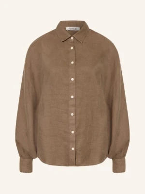 Sosue Bluzka Koszulowa Antonia Slim Z Lnu braun