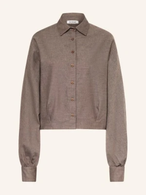 Sosue Bluzka Koszulowa Antonia Z Flaneli braun
