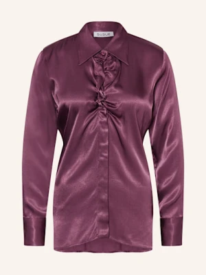 Sosue Koszula Z Falbankami Z Satyny rot