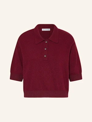 Sosue Koszulka Polo Z Dzianiny Z Wełny Merino rot