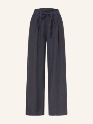 Sosue Spodnie Marlene Josy Z Lnu blau