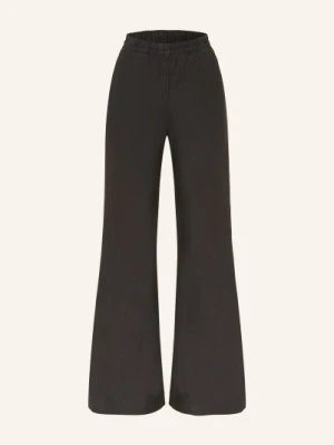 Sosue Spodnie Z Rozszerzanymi Nogawkami Joanna Z Lnu schwarz