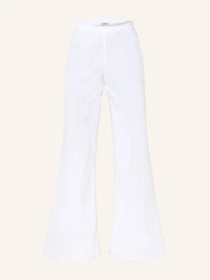 Sosue Spodnie Z Rozszerzanymi Nogawkami Joanna Z Lnu weiss