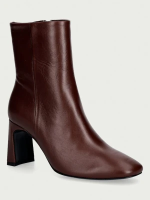 Souliers Martinez botki damskie skórzane KAROL brązowy