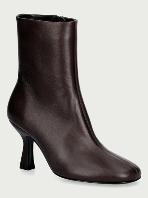 Souliers Martinez botki damskie skórzane TALIN brązowy