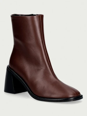 Souliers Martinez botki damskie skórzane TERUEL brązowy