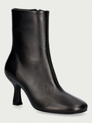 Souliers Martinez botki na szpilce damskie skórzane TALIN czarny
