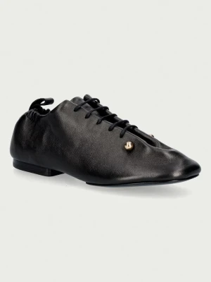 Souliers Martinez półbuty damskie skórzane ALBA czarny