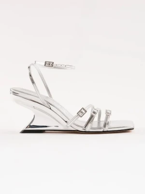 Souliers Martinez sandały na koturnie skórzane EDEN