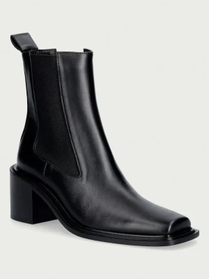 Souliers Martinez sztyblety damskie skórzane DALLAS czarny