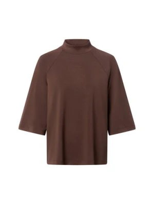 soyaconcept® Bluza damska - Banu Kobiety Materiał dresowy brązowy jednolity,