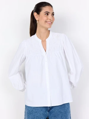 soyaconcept® Bluzka damska - SC-Netti Kobiety biały jednolity,