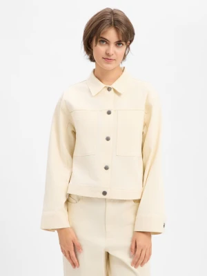 soyaconcept® Damska kurtka dżinsowa - Bess 1 Kobiety Bawełna beżowy jednolity,