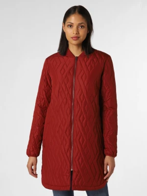 soyaconcept® Damski płaszcz pikowany Kobiety Sztuczne włókno czerwony jednolity,