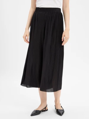 soyaconcept® Damskie spodnie letnie - Kirit Kobiety czarny jednolity,
