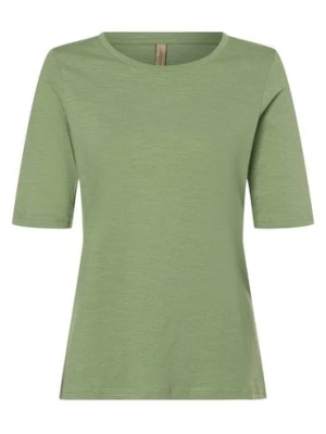 soyaconcept® Koszulka damska - SC-Babette 47 Kobiety Bawełna zielony jednolity,