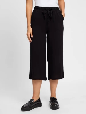 soyaconcept® Spodnie culottes - Radia Kobiety wiskoza czarny jednolity,