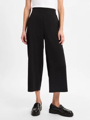 soyaconcept® Spodnie culottes - Siham Kobiety Sztuczne włókno czarny jednolity,