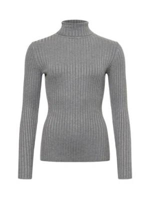 soyaconcept® Sweter damski - SC-Dollie 483 Kobiety dzianina grubo tkana szary jednolity,