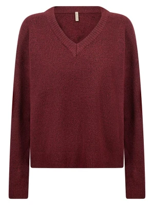 soyaconcept Sweter "Orlean" w kolorze bordowym rozmiar: L