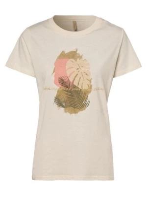 soyaconcept® T-shirt damski Kobiety Bawełna beżowy|różowy nadruk,