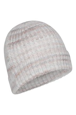 Space Dyed damska czapka z podszewką z futra - Cream Mountain Warehouse