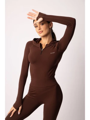 Spaio Bluza sportowa "Adapt" w kolorze brązowym rozmiar: L