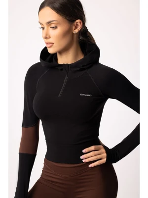Spaio Bluza sportowa "Adapt" w kolorze czarno-brązowym rozmiar: XS