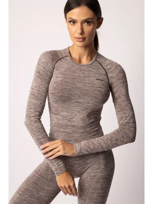 Spaio Koszulka sportowa "Melange" w kolorze brązowym rozmiar: XS